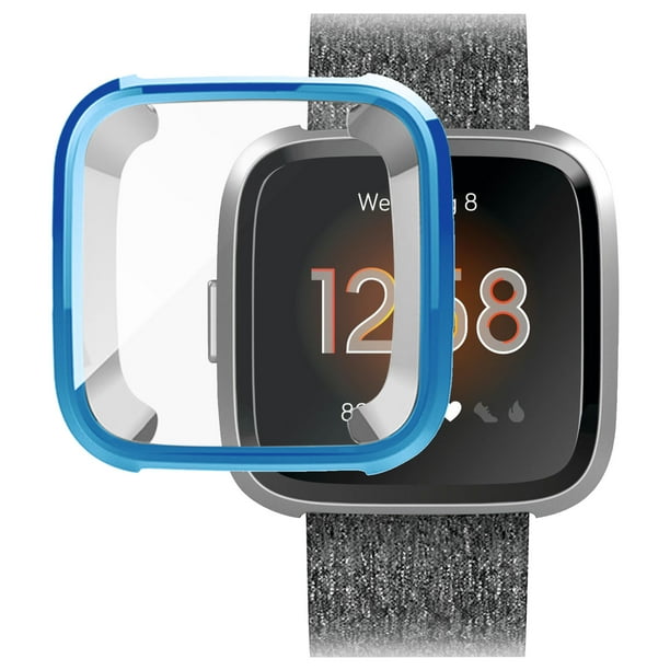 Silicone TPU Shell Case Screen Protector Frame Cover For Fitbit Versa CA ILO